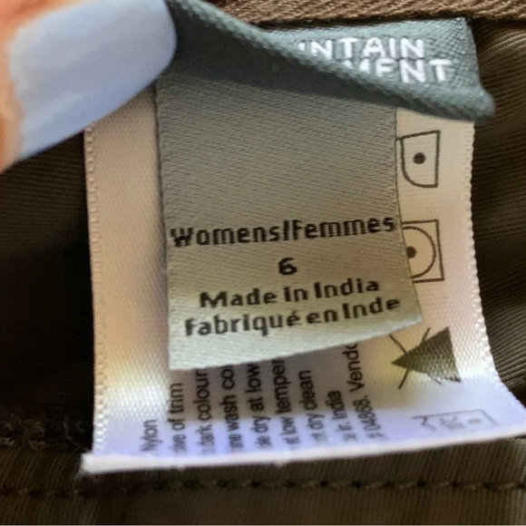 Mountain Equipment Co-op Womens Nylon Brown Cargo Bermuda Hiking Shorts Size 6 - Picture 8 of 11